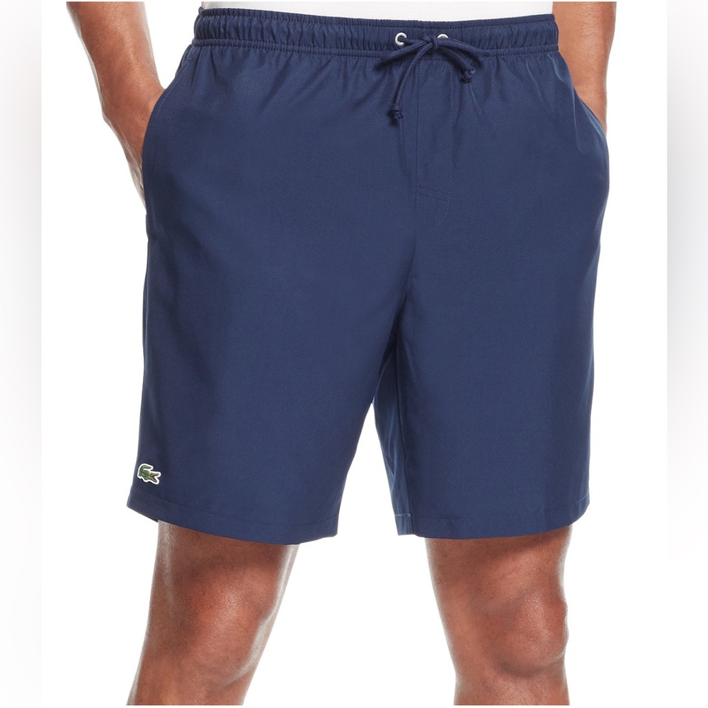 Lacoste Men's Diamante-Print 8"
Sport Drawstring Shorts